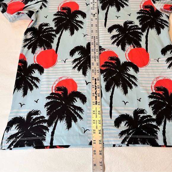 Green Side Men’s Golf Polo Size Small Vacation Vibes! EUC - Picture 4 of 7